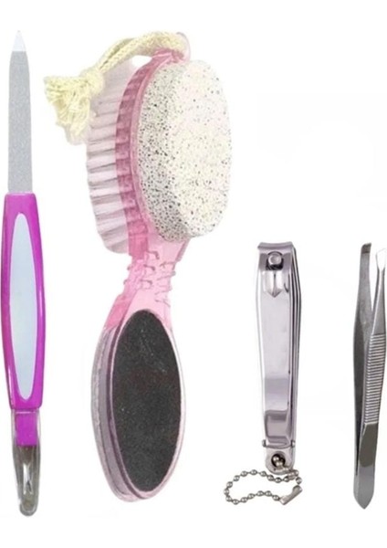 4'lü Ayak ve Tırnak Bakım Seti,topuk Törpüsü ve Taşı,nasır Sökücü,törpü,cımbız,tırnak Makası fiyatları