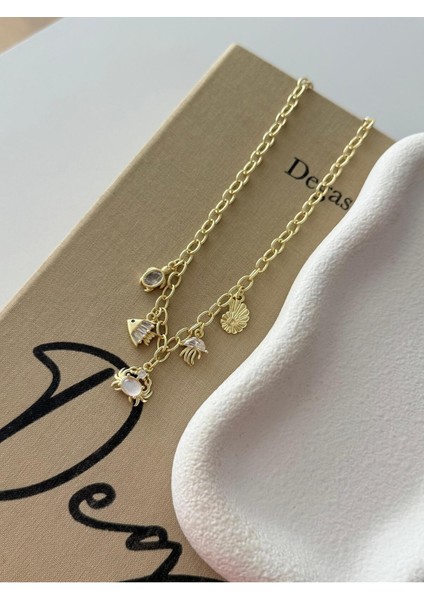 Deniz Temalı Charm Kolye