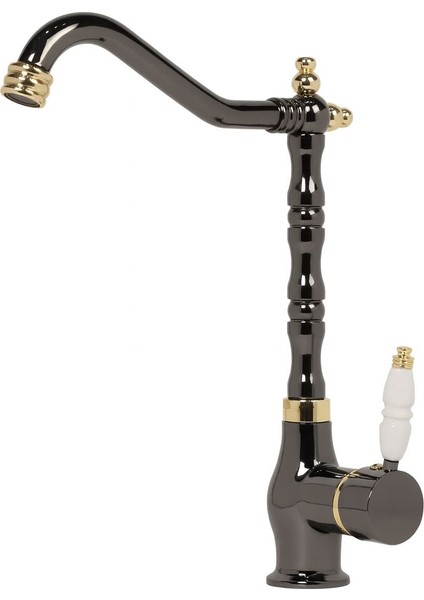 RUSTİK MUTFAK BATARYASI ANTRASİT - GOLD