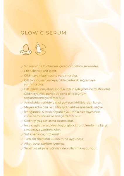 Glow C Serum-Aydınlatıcı C Vitamini Serumu (15)