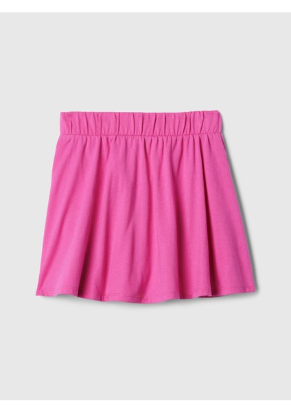 Kız Çocuk Pembe Desenli Şort Etek modelleri