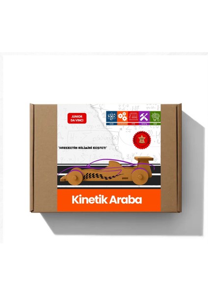 Kinetik Araba – Çocuklar Için Eğitici Ahşap Stem Oyuncak | Junior Da Vinci Bilim Seti fiyatları