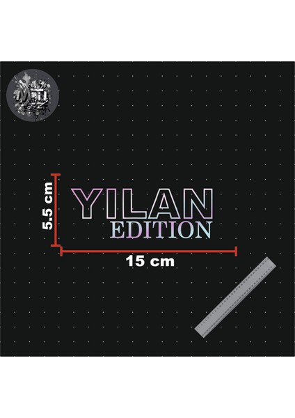 Yılan Edition Yazı Jdm Araba-Motosiklet Cam Etiket Sticker-Hologram Yılan Edition Sticker fiyatları