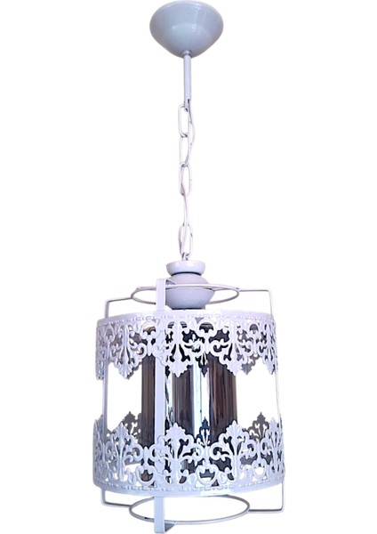 Taç Tekli Avize Beyaz – Modern Metal Gövdeli, Dekoratif Sarkıt Aydınlatma fiyatları