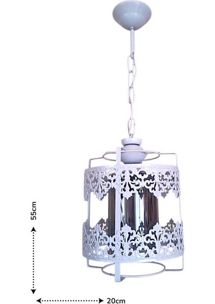 Taç Tekli Avize Beyaz – Modern Metal Gövdeli, Dekoratif Sarkıt Aydınlatma modelleri