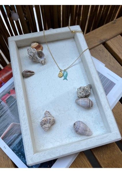 Deniz Kabuğu Çelik Kolye