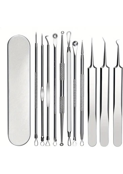 11 Parça Komedon Seti – Siyah Nokta ve Akne Temizleme İğneleri + Metal Taşıma Kutusu fırsatları