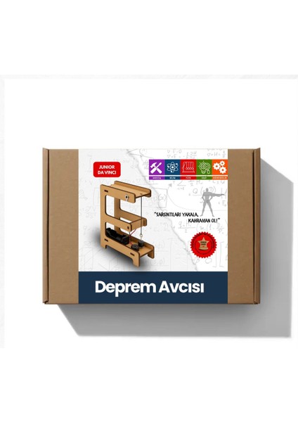 Deprem Avcısı – Çocuklar Için Eğitici Ahşap Stem Oyuncak | Junior Da Vinci Bilim Seti modelleri