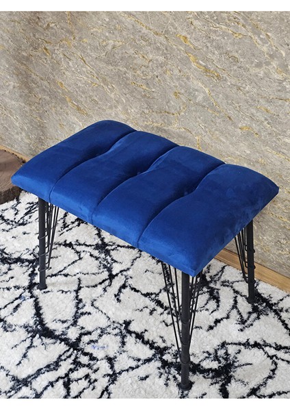 Metal Siyah Tel Ayaklı 60 cm Puf Bench - Puf - Bench - Oturak - Mutfak Oturağı - Antre Oturağı Mavi Renk 60 x 40 Boyut/ebat fırsatları
