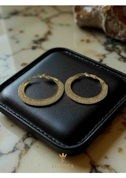 Çelik Küpe Zirkon Taşlı Altın Rengi Halka Küpe, Parlak ve Modern Tasarım Trend Şık Gösterişli Takı fiyatları