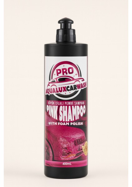 Oto Şampuan Cilalı Pembe Köpük Cilalı Oto Şampuan Ultra Kalite Pink Foam