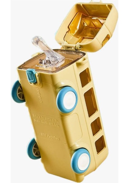 Araba Otobüs Çocuk Öğrenci Suluk Matara Askılı Pipetli