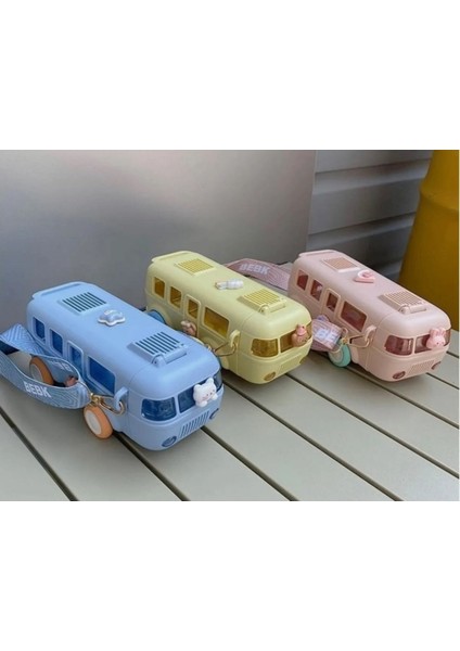 Araba Otobüs Çocuk Öğrenci Suluk Matara Askılı Pipetli modelleri