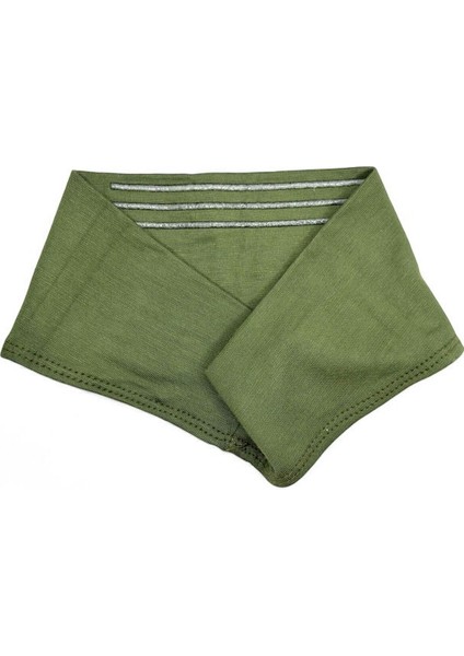 Kaymayan Silikonlu Bandana Bone - Sportif Saç Bandı Haki