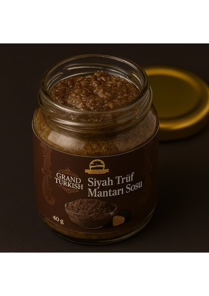 Siyah Trüf Mantarı Sosu 40 gr - Özel Gurme Lezzet - Grand Turkish