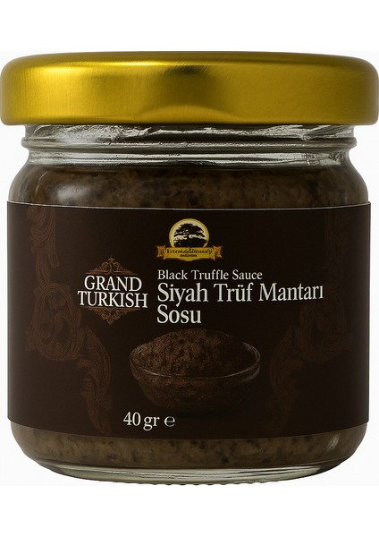 Siyah Trüf Mantarı Sosu 40 gr - Özel Gurme Lezzet - Grand Turkish