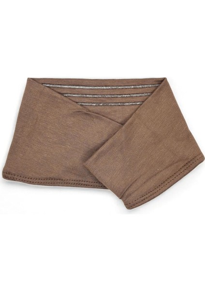 Kaymayan Silikonlu Bandana Bone - Sportif Saç Bandı Kahverengi