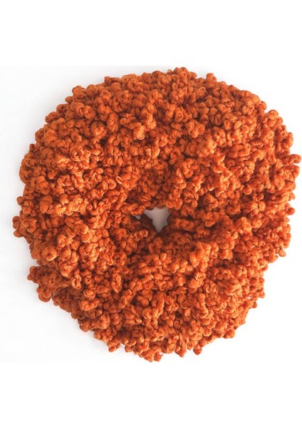 Arap Saçı Topuz Tokası Dolgun Lastikli Tesettür Kadın Aksesuar Toka Turuncu fiyatları