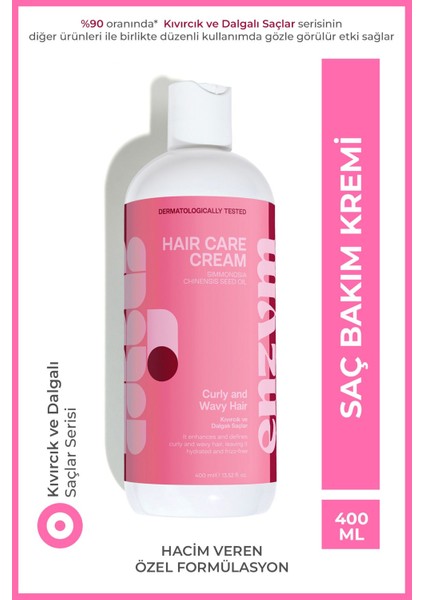 Kıvırcık ve Dalgalı Saçlar Için Bukle Belirginleştirici Saç Bakım Kremi 400 ml