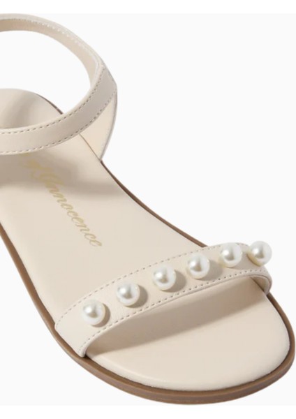 Fleur Çocuk Deri Sandalet, Inci Süslemeli Şık Tasarım modelleri