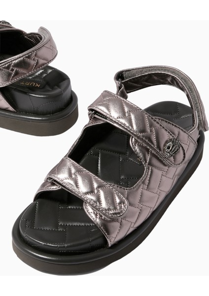 Orson Deri Kapitone Platform Slingback Sandalet modelleri