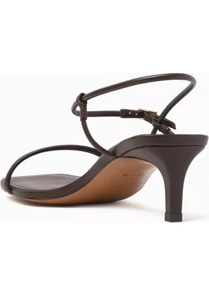 50MM Topuklu Deri Sandalet, Kare Burunlu modelleri