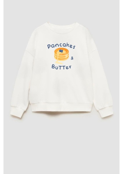 Unisex Çocuk Baskılı 3 Iplik Pamuklu Kumaş Sweatshirt fiyatları