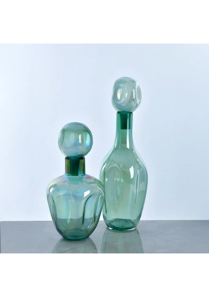 Efruz Yeşil Kapaklı Cam Vazo modelleri