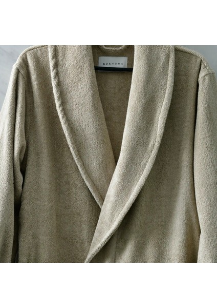 Eclair Penye Pamuk Unisex Bornoz Bej fırsatları