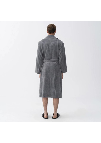 Eclair Penye Pamuk Unisex Bornoz Gri fırsatları