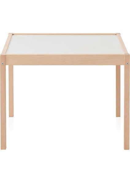 Natürel Çocuk Çalışma Masası Takımı, Şık ve Kullanışlı, Gri Renk, Eğitim ve Oyun Için Ideal fırsatları