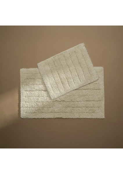 Daisy Banyo Paspası Seti Bej