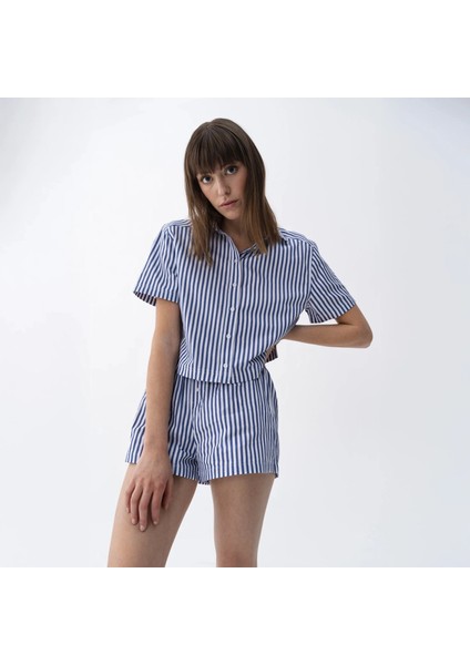 Lyla Kadın Dokuma Şort Lacivert fiyatları