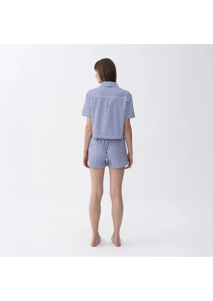 Lyla Kadın Dokuma Şort Lacivert fırsatları