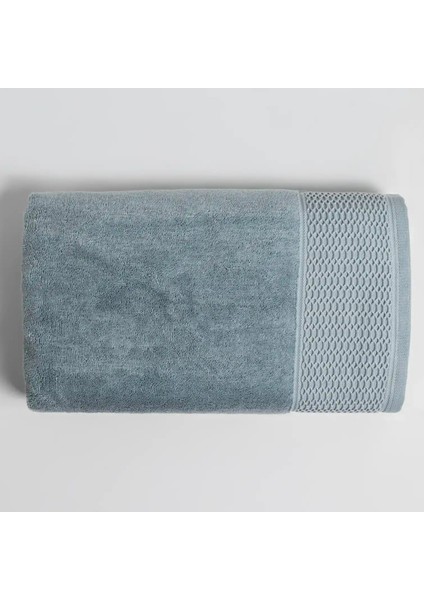 Poppy Penye Pamuk Banyo Havlusu Mavi 90X150 cm