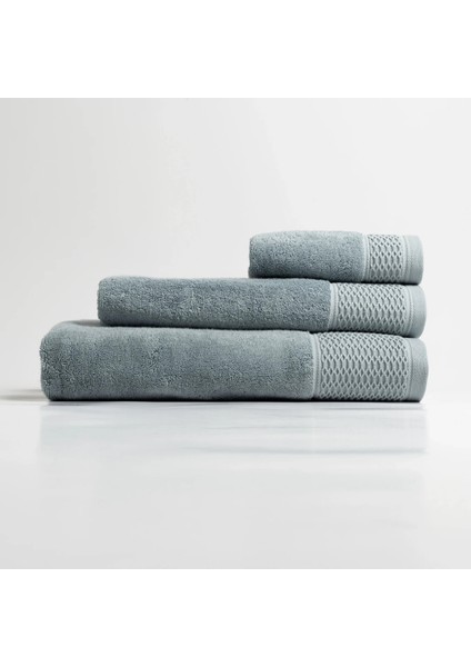 Poppy Penye Pamuk Banyo Havlusu Mavi 90X150 cm indirimleri