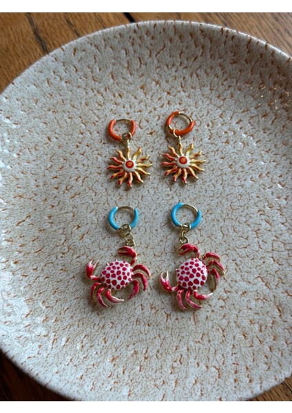 Özel Tasarım Yengeç Küpe fiyatları