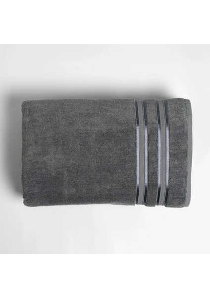 Olite Penye Pamuk Banyo Havlusu Gri 90X150 cm