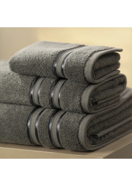 Olite Penye Pamuk Banyo Havlusu Gri 90X150 cm modelleri
