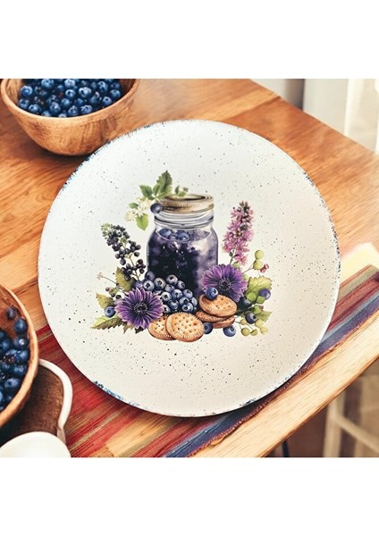 Yabanmersini, Blueberry, 18 cm Duvar Tabağı, Dekorasyon, Mutfak, Balkon fiyatları