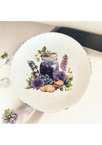 Yabanmersini, Blueberry, 18 cm Duvar Tabağı, Dekorasyon, Mutfak, Balkon modelleri
