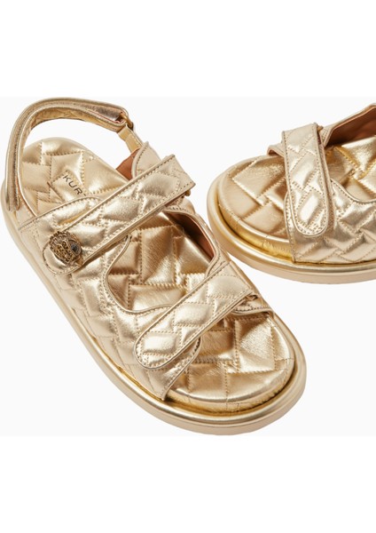 Orson Deri Kapitone Platform Slingback Sandalet modelleri