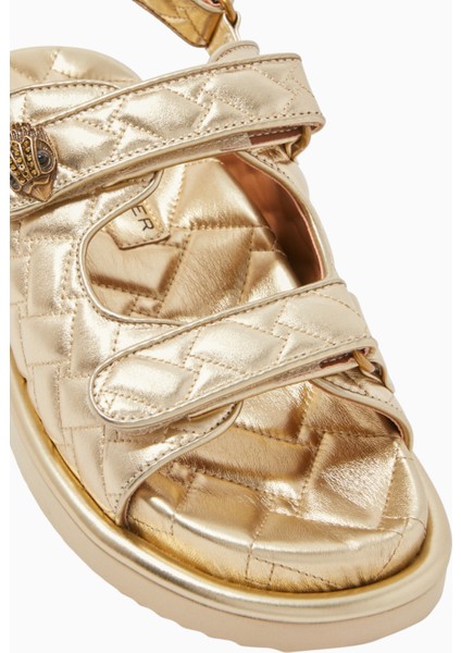 Orson Deri Kapitone Platform Slingback Sandalet fırsatları