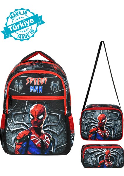 Siyah Erkek Çocuk Spor Okul Çantası ve Kalemlik Seti fiyatları