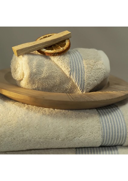 Violette Penye Pamuk Yüz Havlusu Beyaz Bej 50X90 cm indirimleri