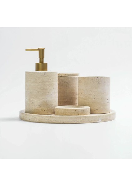 Rizz Mermer 5li Banyo Seti Bej fırsatları