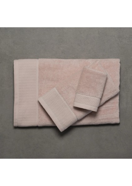 Poppy Penye Pamuk Banyo Havlusu Açık Pembe 90X150 cm fırsatları