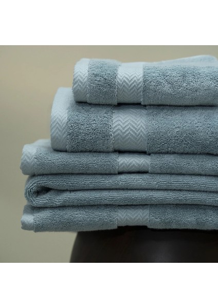 Laure Penye Pamuk Banyo Havlusu Mavi 90X150 cm modelleri