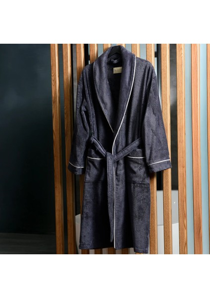 Pansy Pima Pamuk Unisex Bornoz Antrasit fiyatları