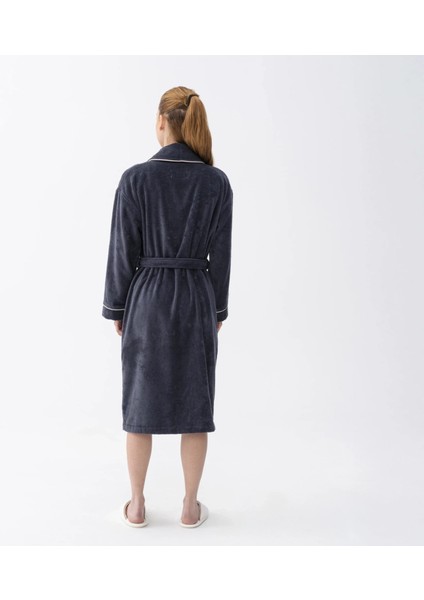 Pansy Pima Pamuk Unisex Bornoz Antrasit indirimleri